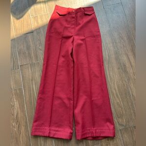 Vintage 70s polyester wide leg pants